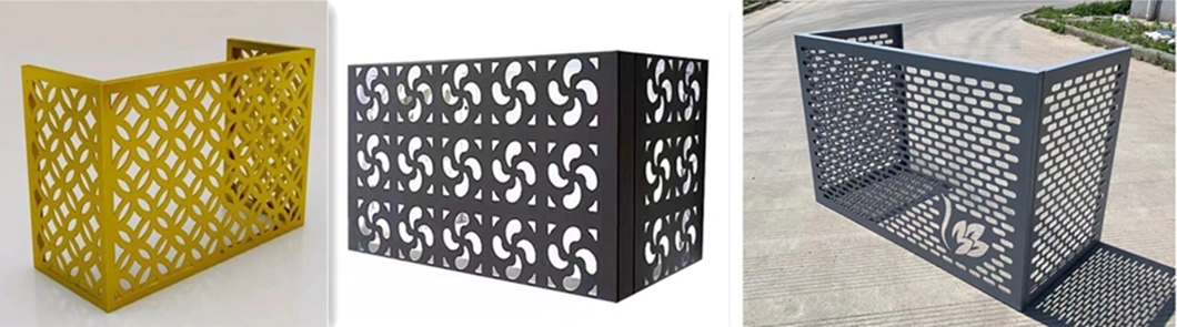 Decorate Air Conditioning Vent Cover CNC Carving Aluminum Facade Coverings Veneer