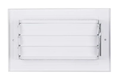 Diffuseur de couverture de ventilation de registre d'air de plafond/mur blanc à lame réglable en acier estampé