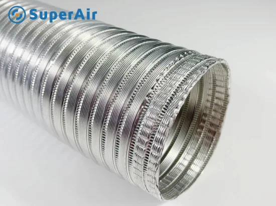 Conduits de système HVAC Conduits AC Conduits semi-flexibles en aluminium