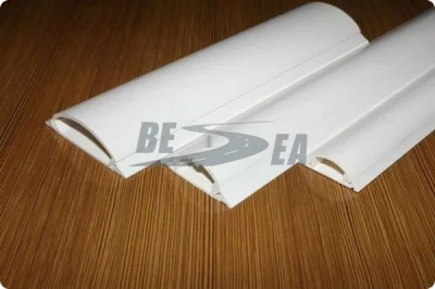Conduit de câble électrique de plancher en plastique PVC flexible blanc
